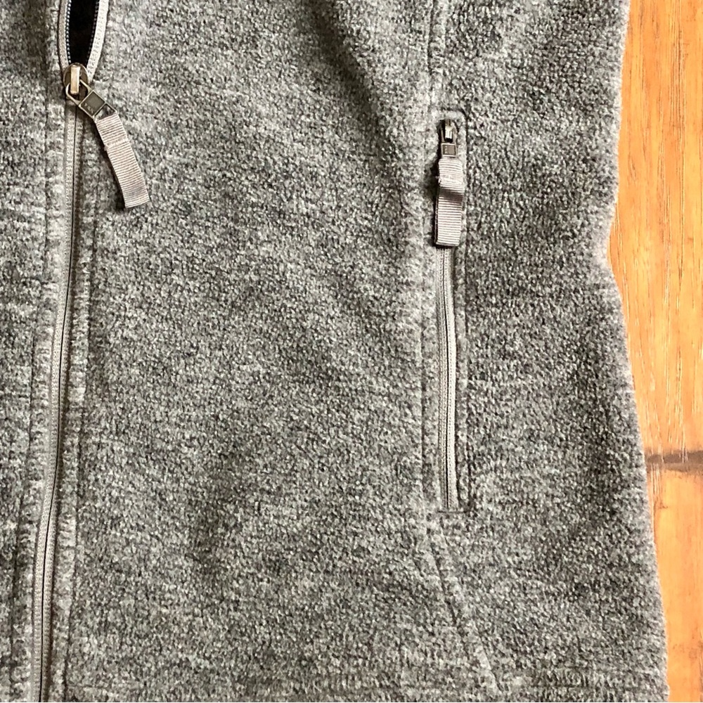 Patagonia Synchilla Charcoal Fleece Zip Up Vest Gorpcore Cabincore Base Layer - Picture 4 of 8
